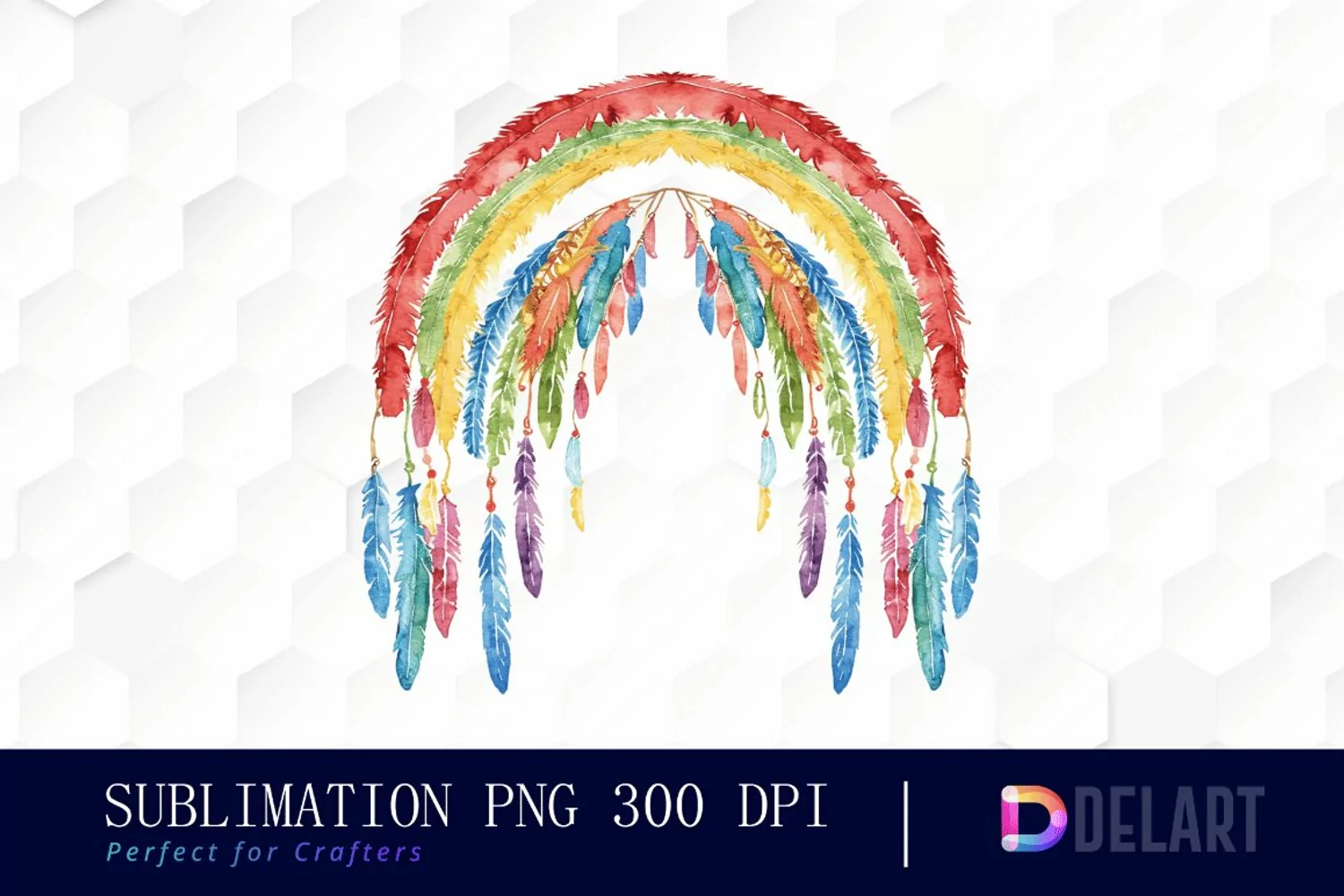 Boho Rainbow Graphics Clipart product image 1