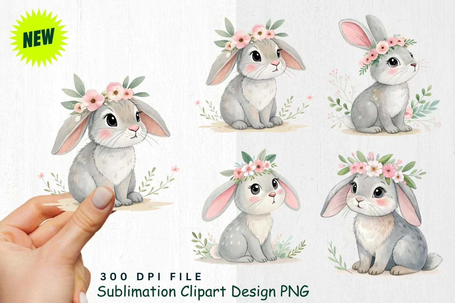 Watercolor Boho Woodland Animals Clipart product image 1