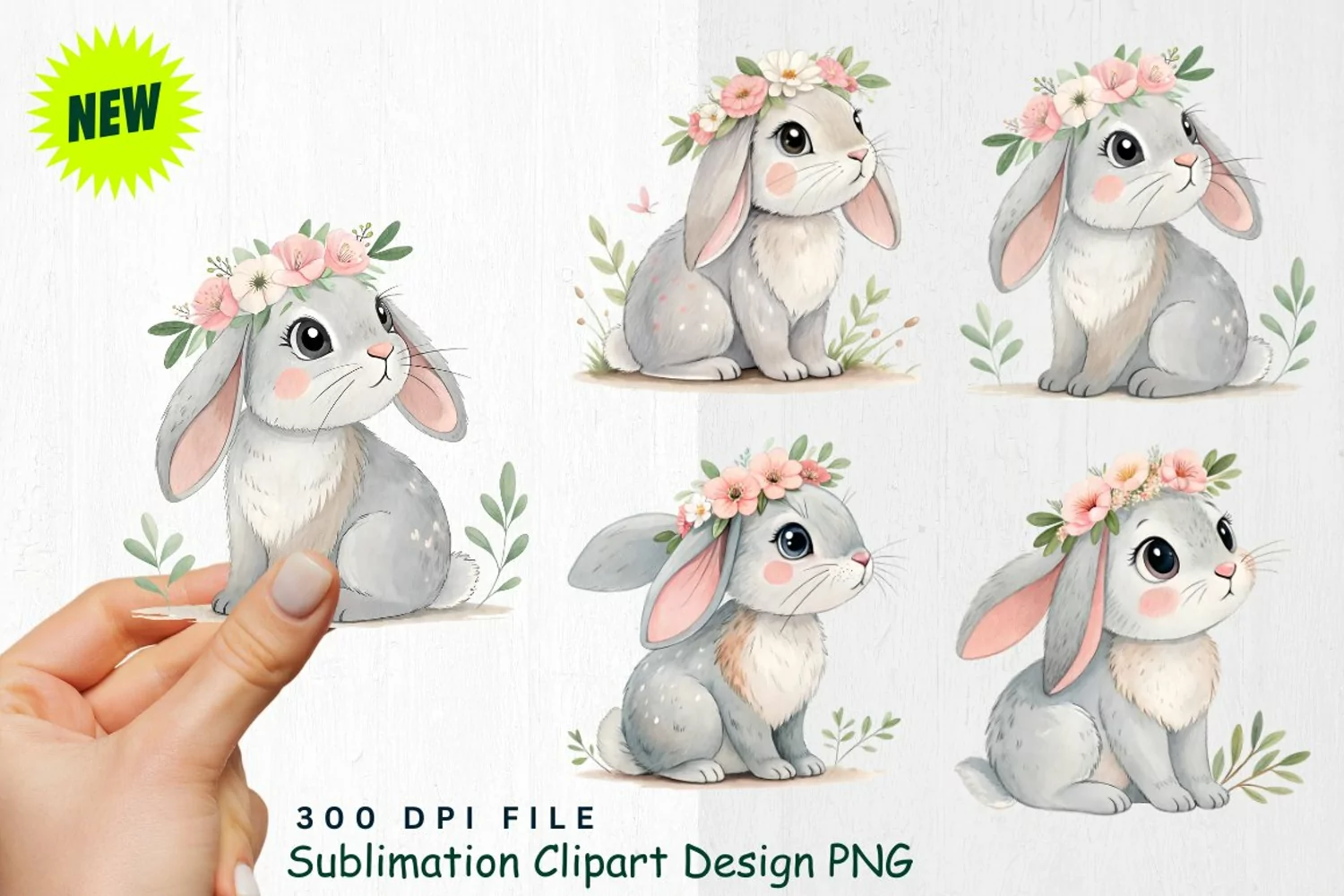 Watercolor Boho Woodland Animals Clipart product image 1