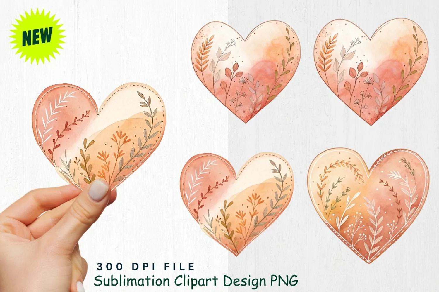 Watercolor Boho Woodland Animals Clipart product image 1