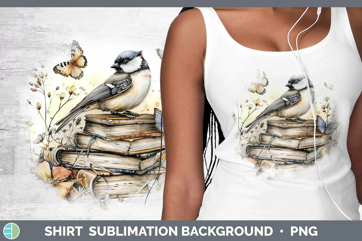GorgeousWatercolor Books Shirt design.