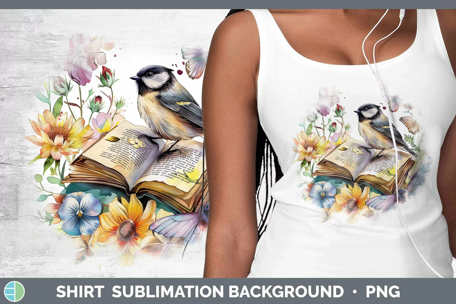 GorgeousWatercolor Books Shirt design.