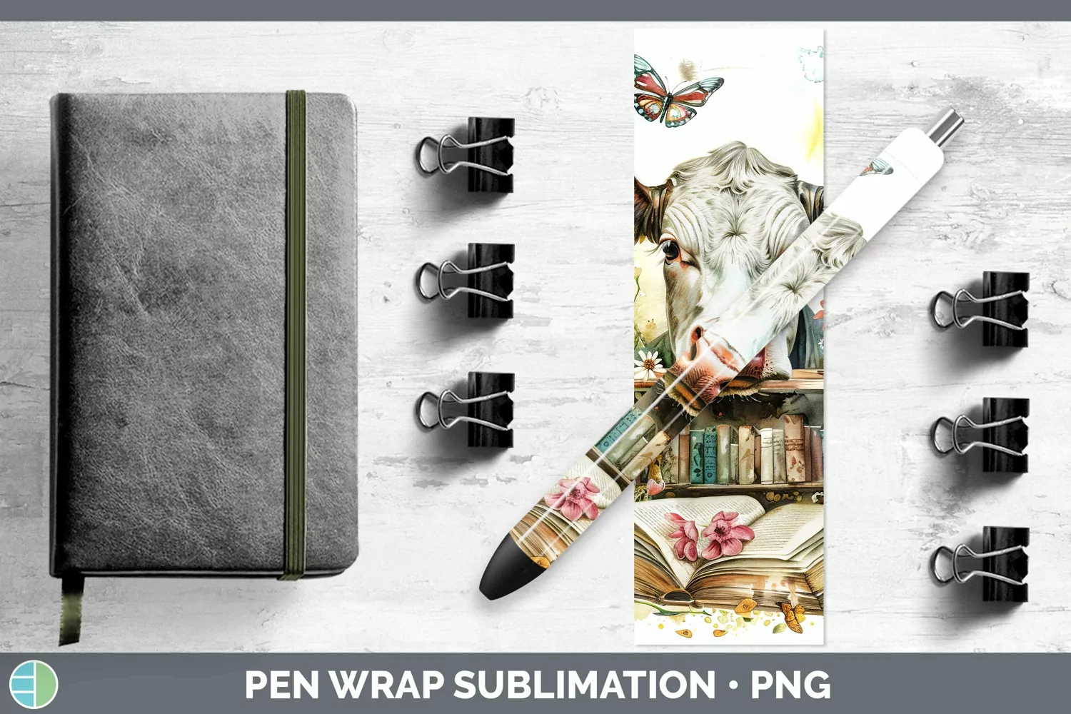 GorgeousWatercolor Books Pen Wrap design.
