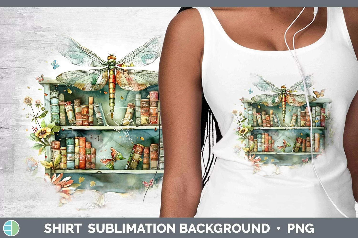 GorgeousWatercolor Books Shirt design.
