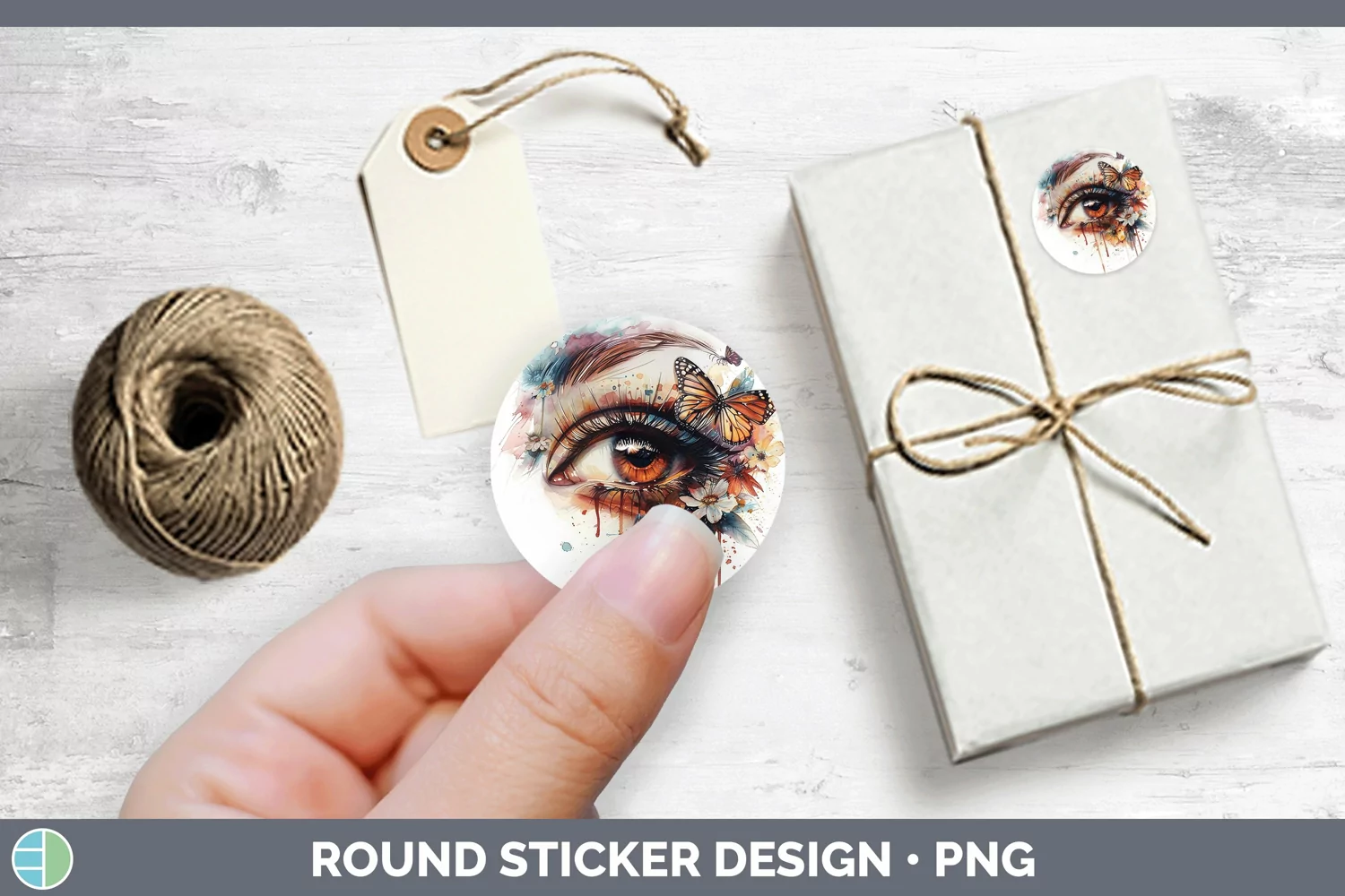 GorgeousWatercolor Stickers design.