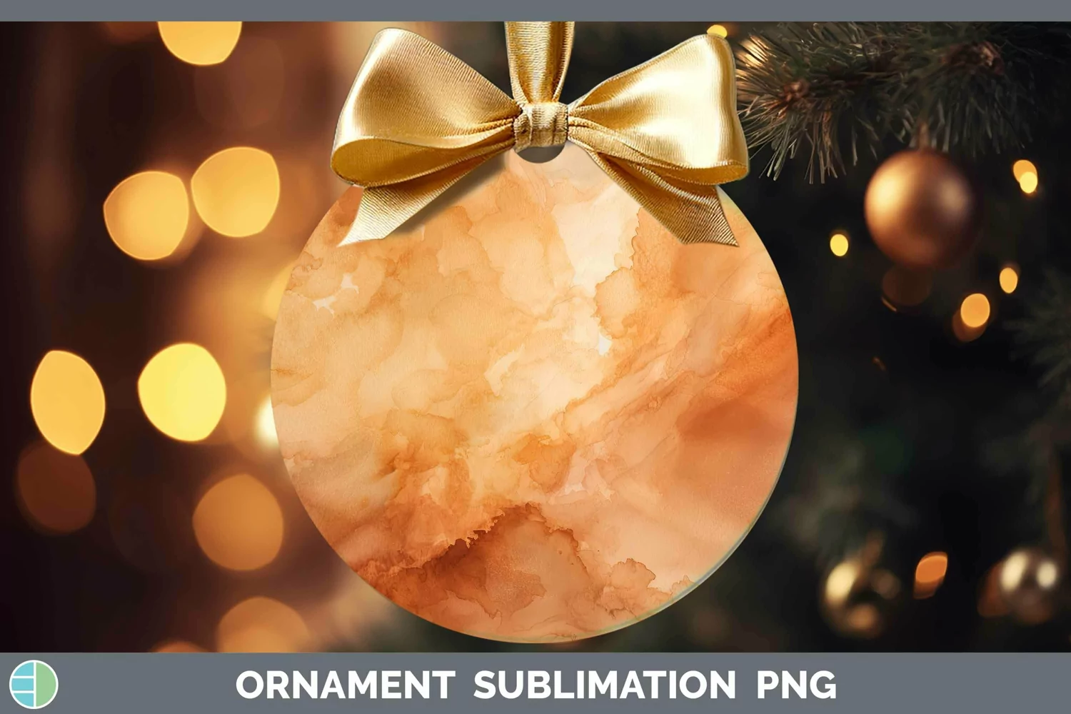 GorgeousWatercolor Ornament design.