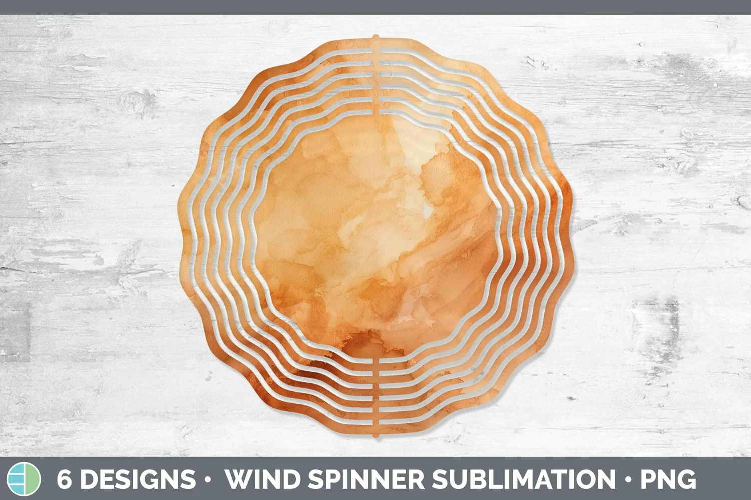 GorgeousWatercolor Wind Spinner design.