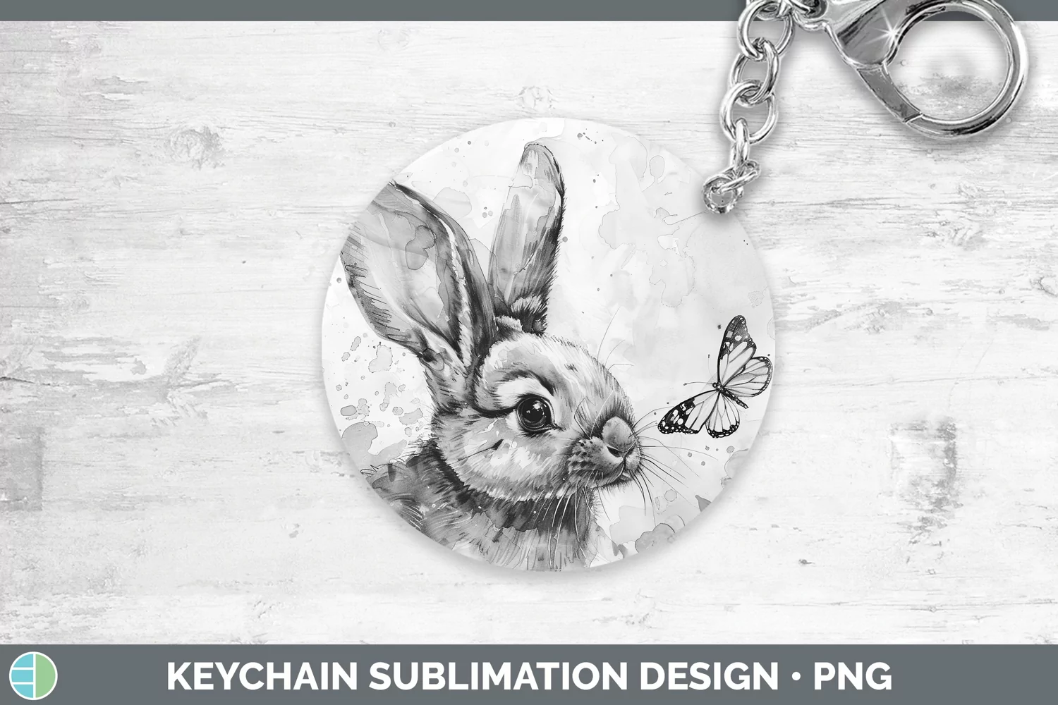 GorgeousWatercolor Keychain design.