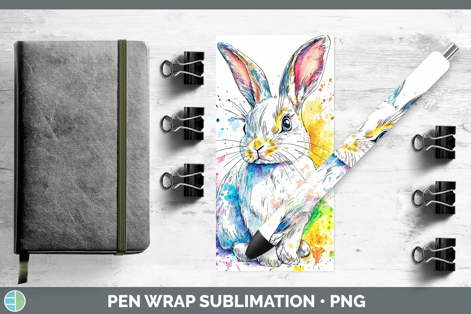 GorgeousWatercolor Pen Wrap design.