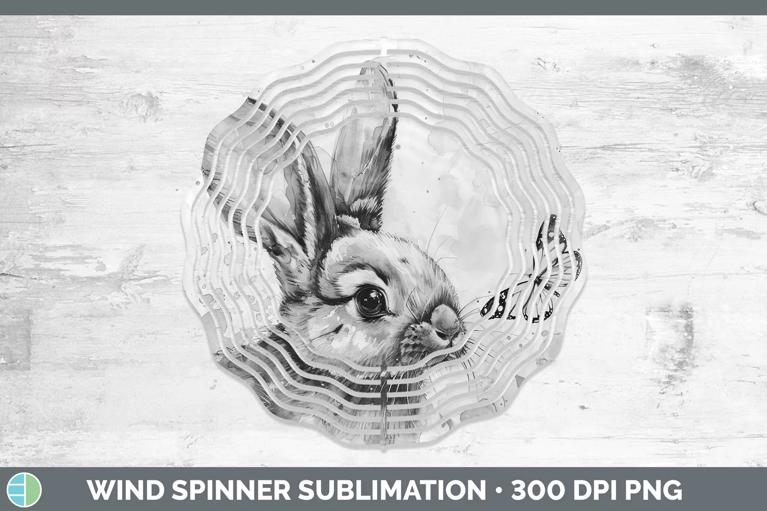 GorgeousWatercolor Wind Spinner design.