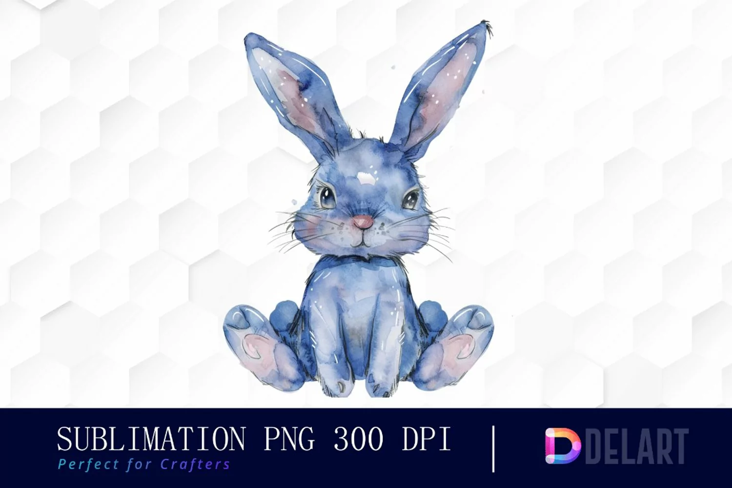 Bunny With Star Illustration Clipart product image 1
