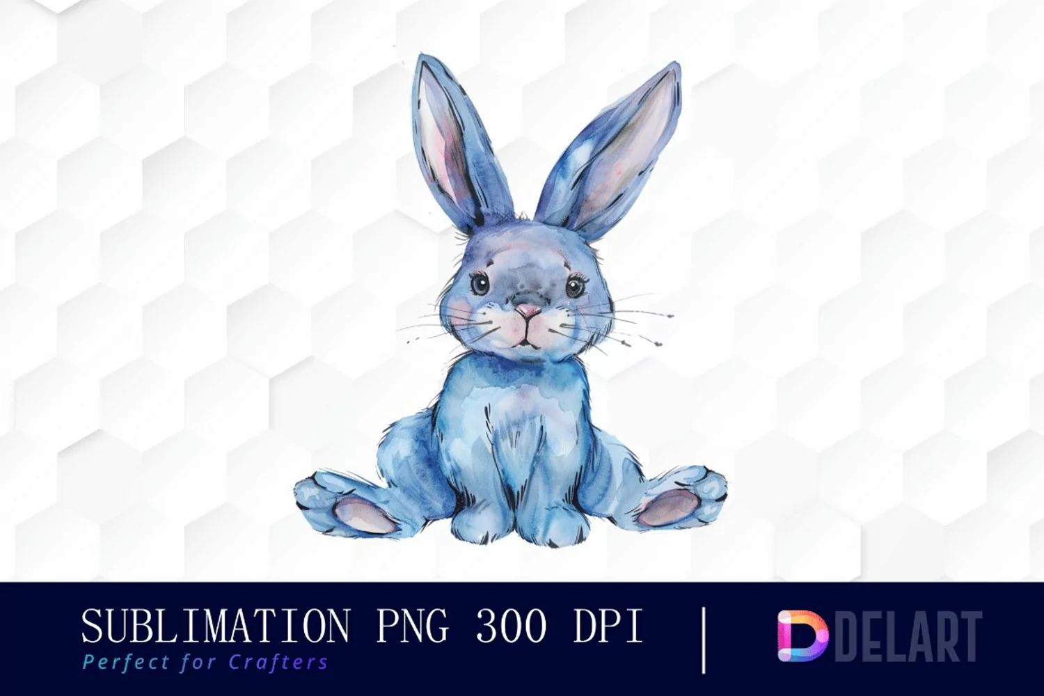Bunny With Star Graphics Clipart product image 1