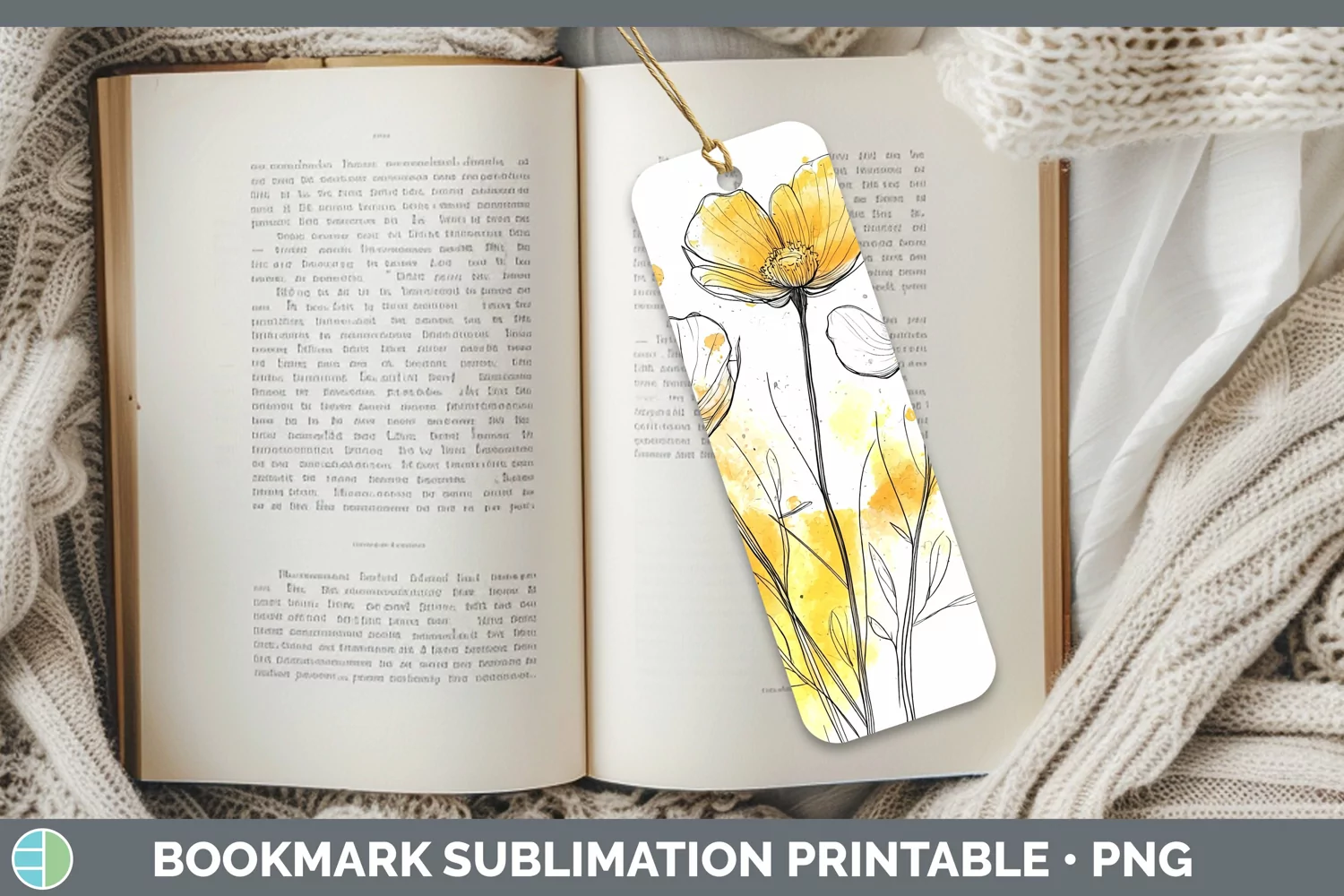 GorgeousWatercolor Bookmark design.