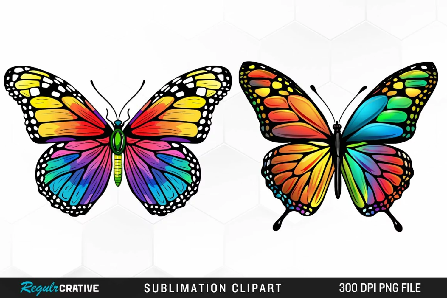 Watercolor Butterfly Illustration Clipart product image 1