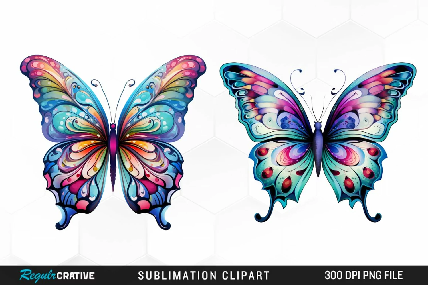 Watercolor Butterfly PNG Clipart product image 1