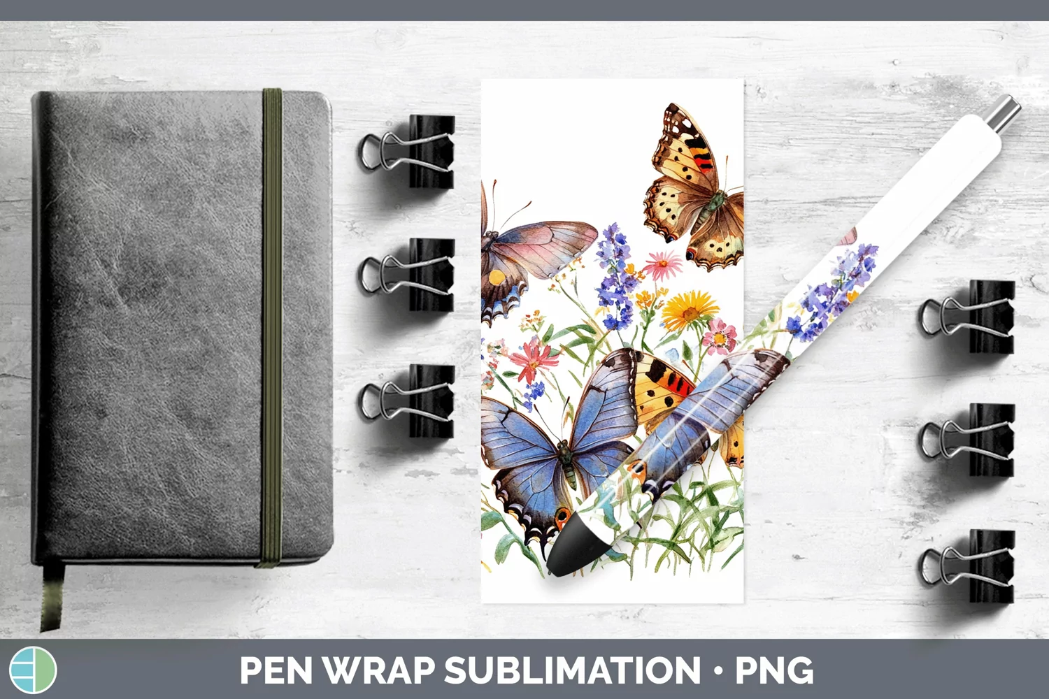 GorgeousWatercolor Pen Wrap design.