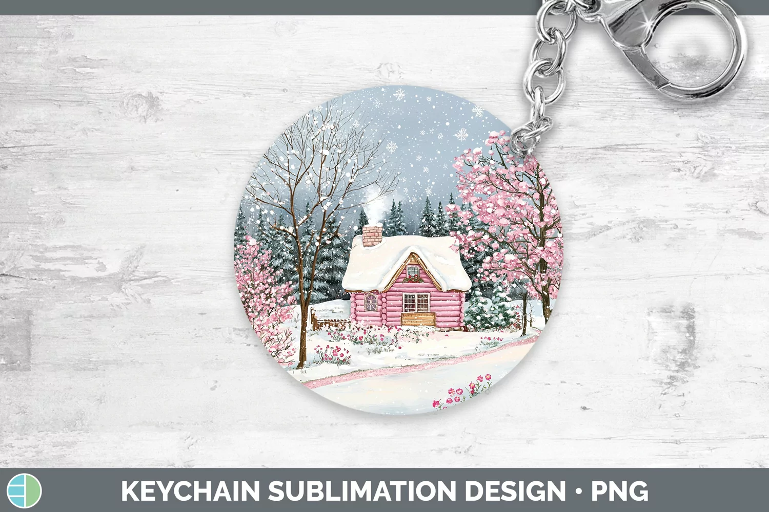 GorgeousWatercolor Keychain design.