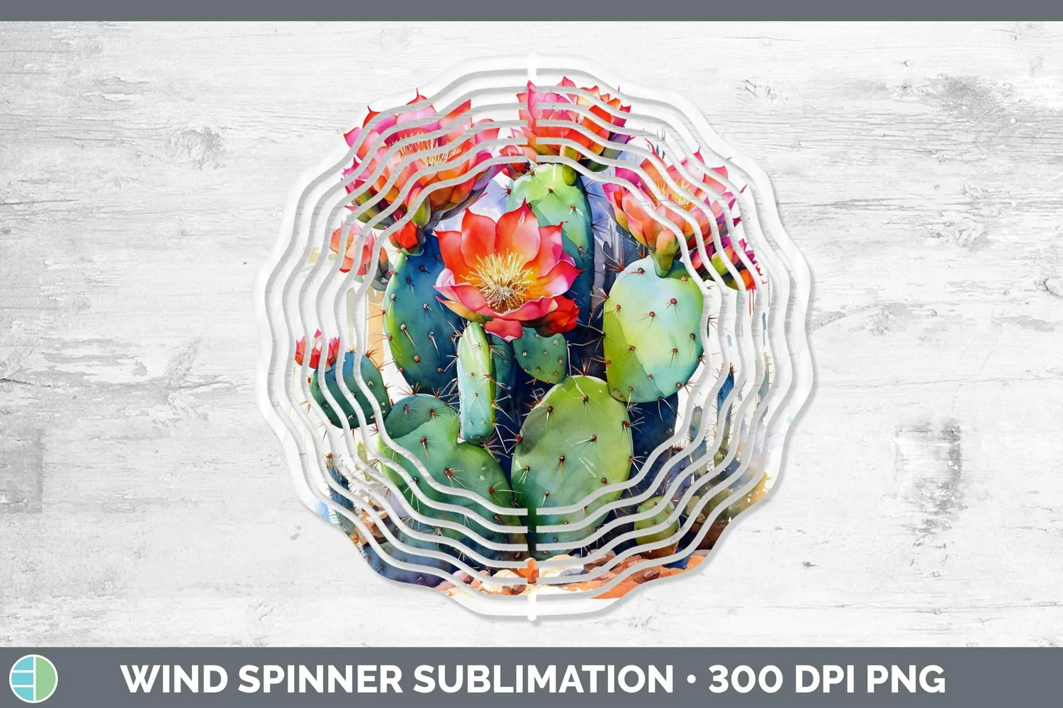 GorgeousWatercolor Wind Spinner design.