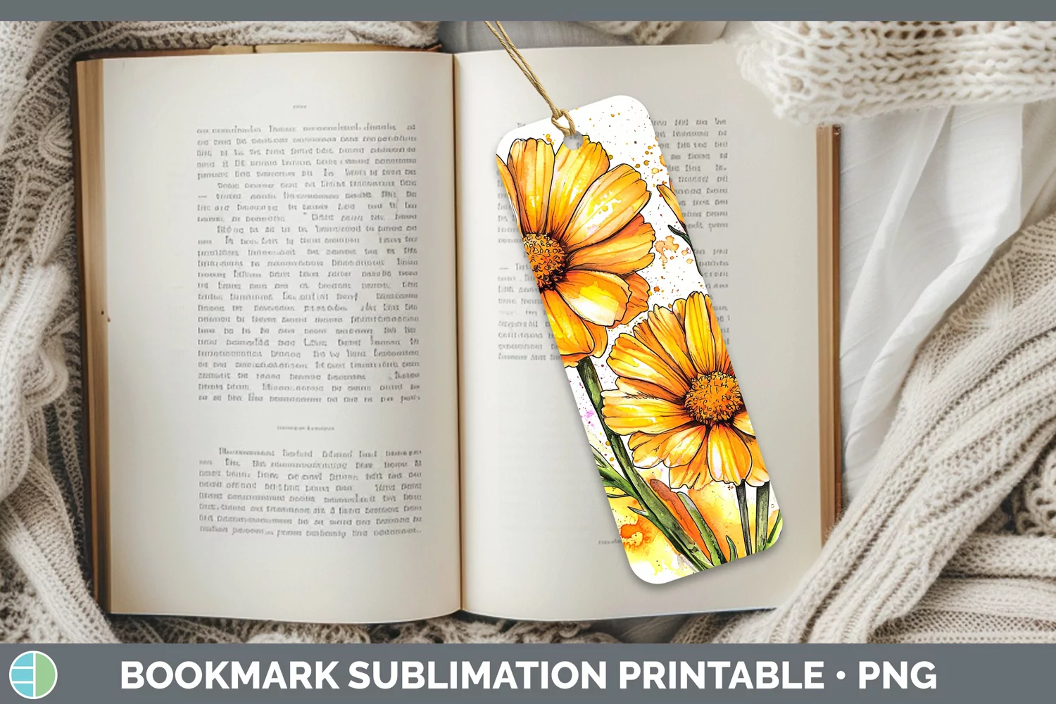 GorgeousWatercolor Bookmark design.