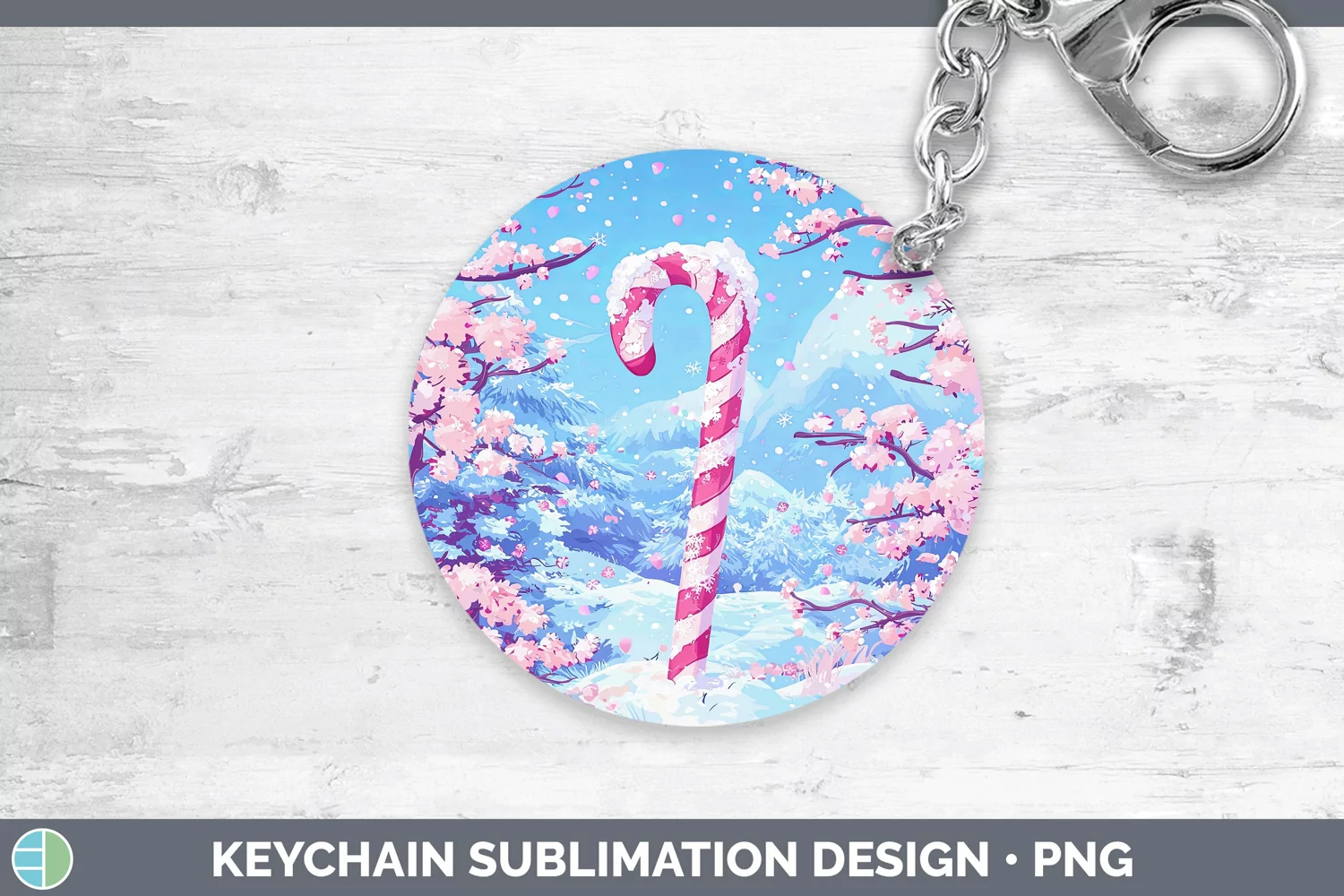GorgeousWatercolor Keychain design.
