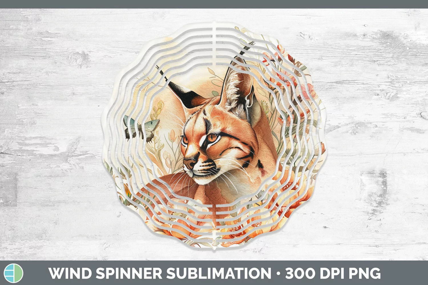 GorgeousWatercolor Wind Spinner design.