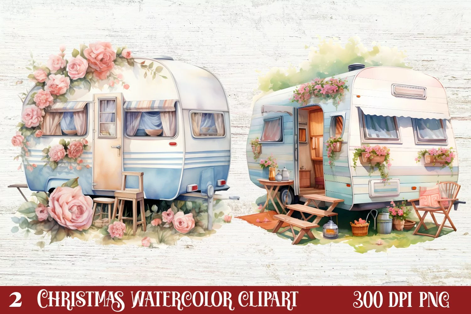  Watercolor Caravan Clipart Bundle Caravan Clipart Caravan Sublimation Caravan watercolor Watercolor Caravan Caravan Clip Art Caravan PNG Carav