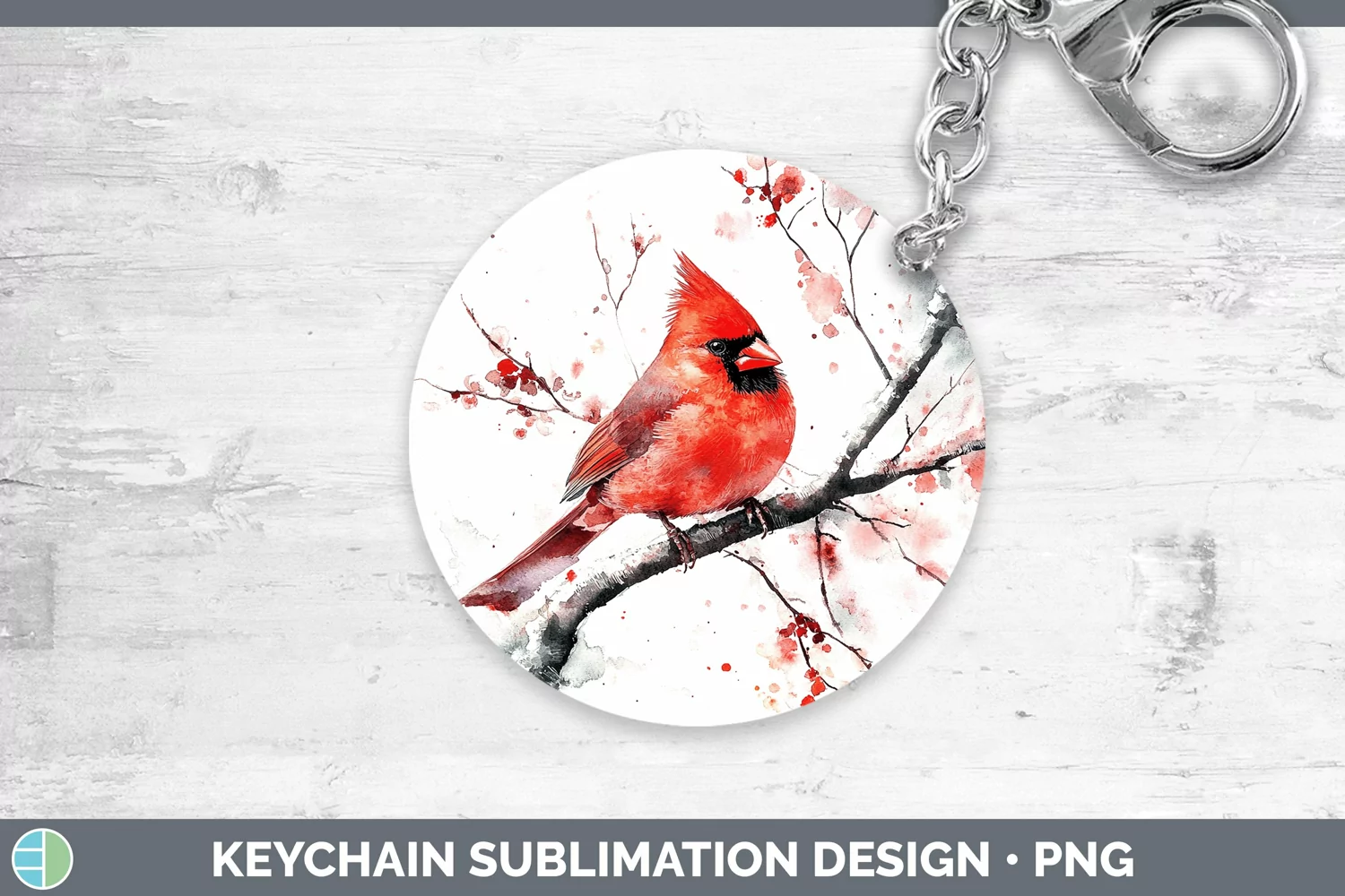 GorgeousWatercolor Keychain design.