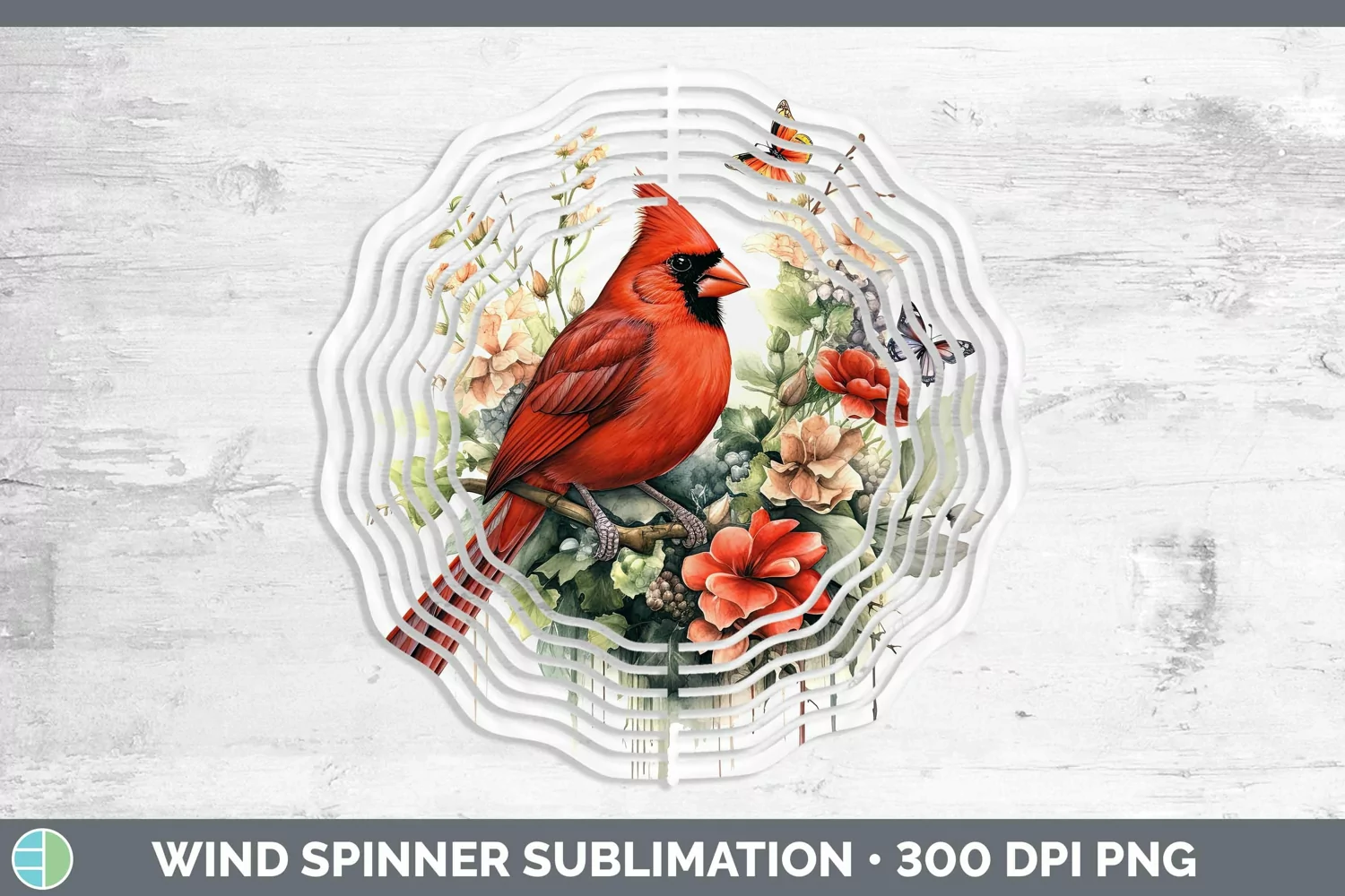 GorgeousWatercolor Wind Spinner design.