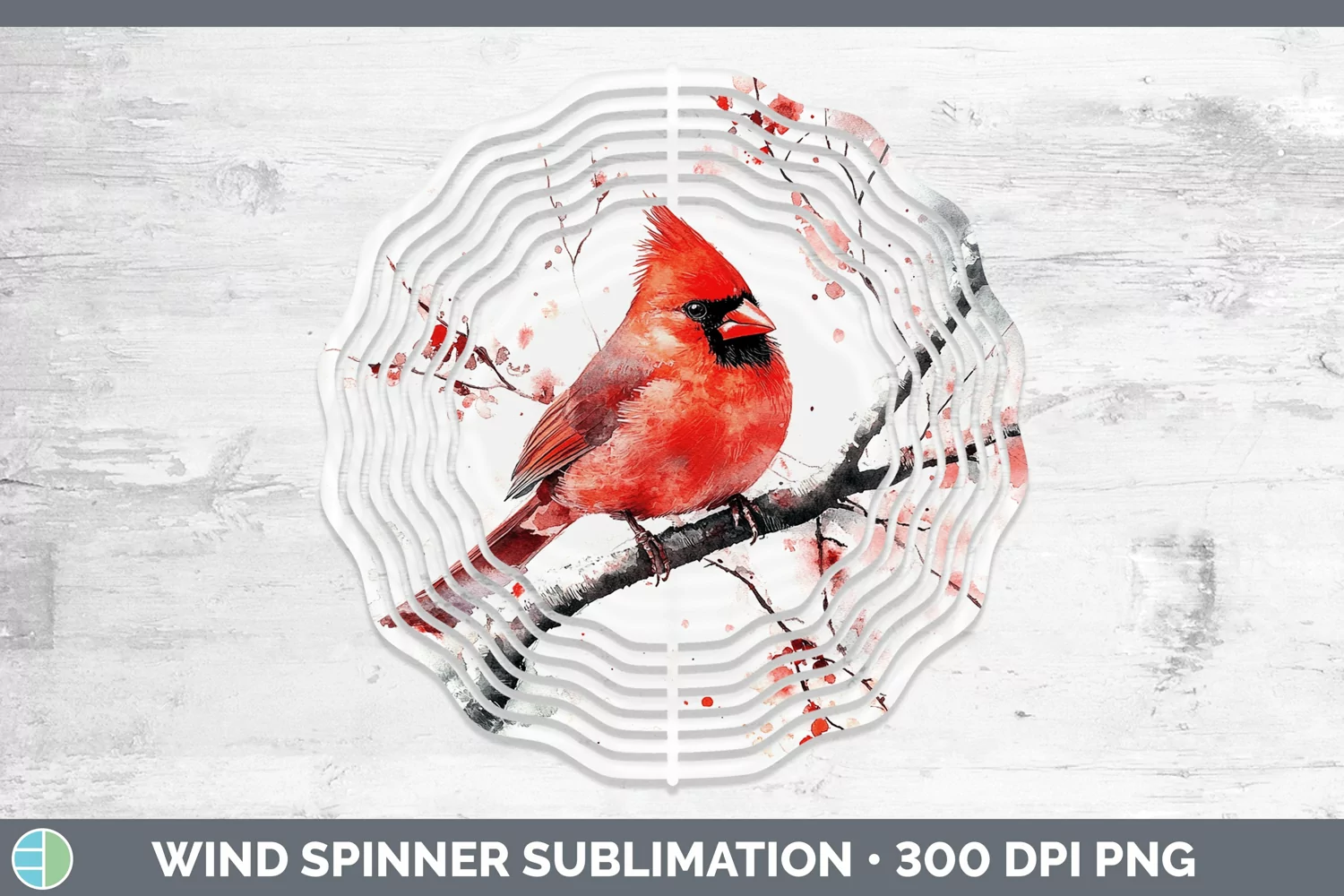 GorgeousWatercolor Wind Spinner design.