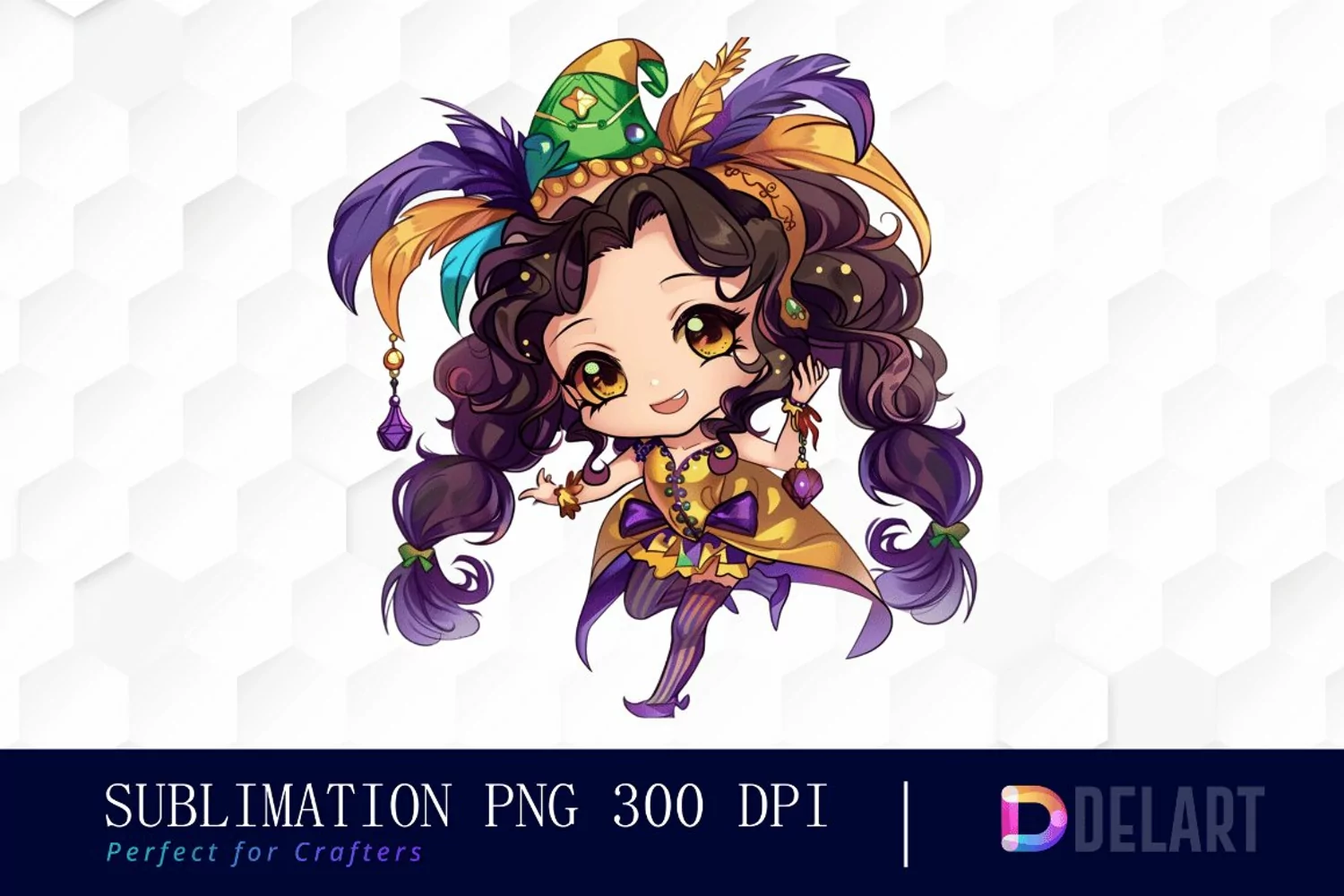 Carnival Chibi Illustration Clipart product image 1