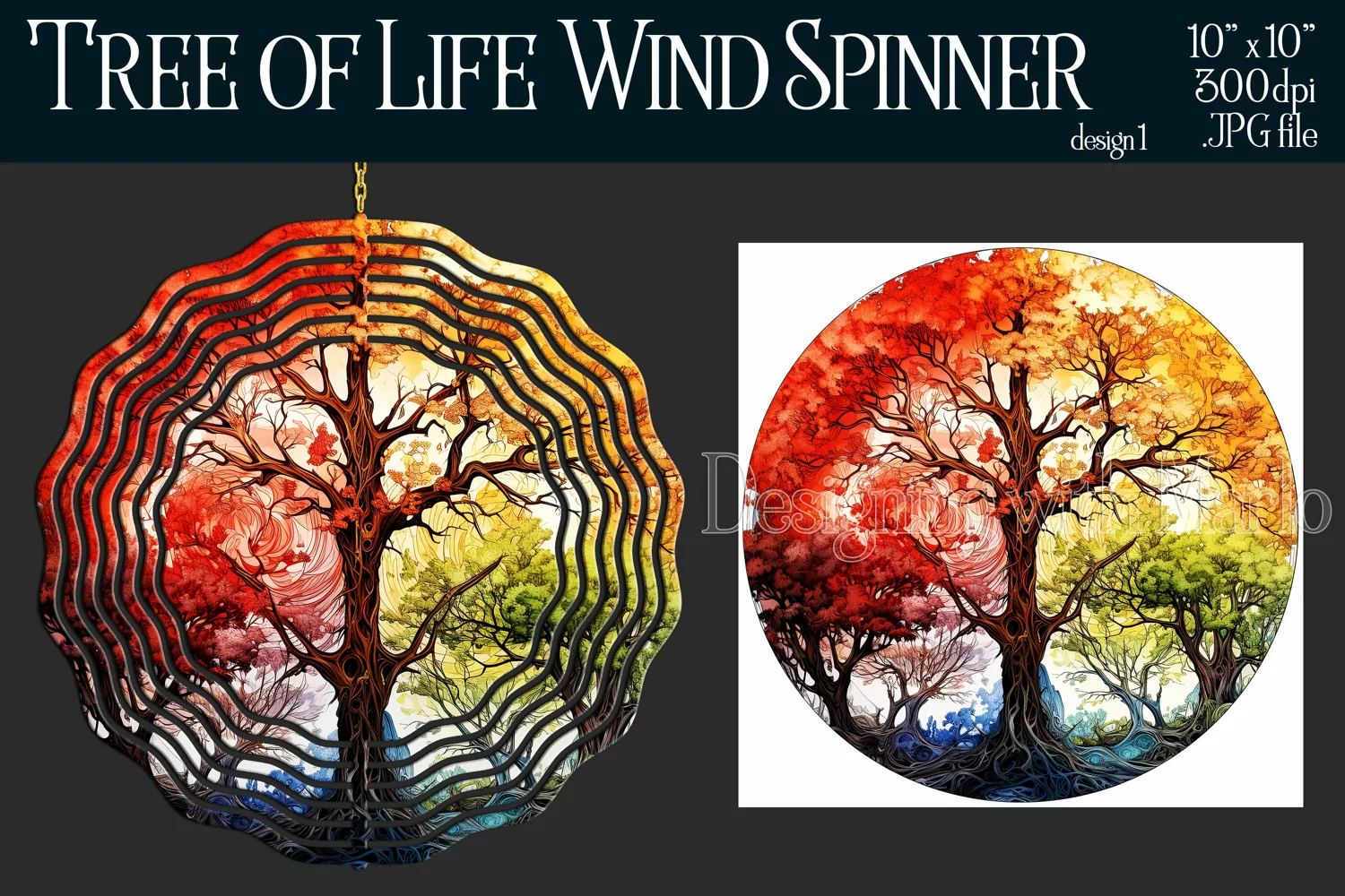 Tree of Life Wind Spinner, Christian Wind Spinner, Nature 1 product image 1