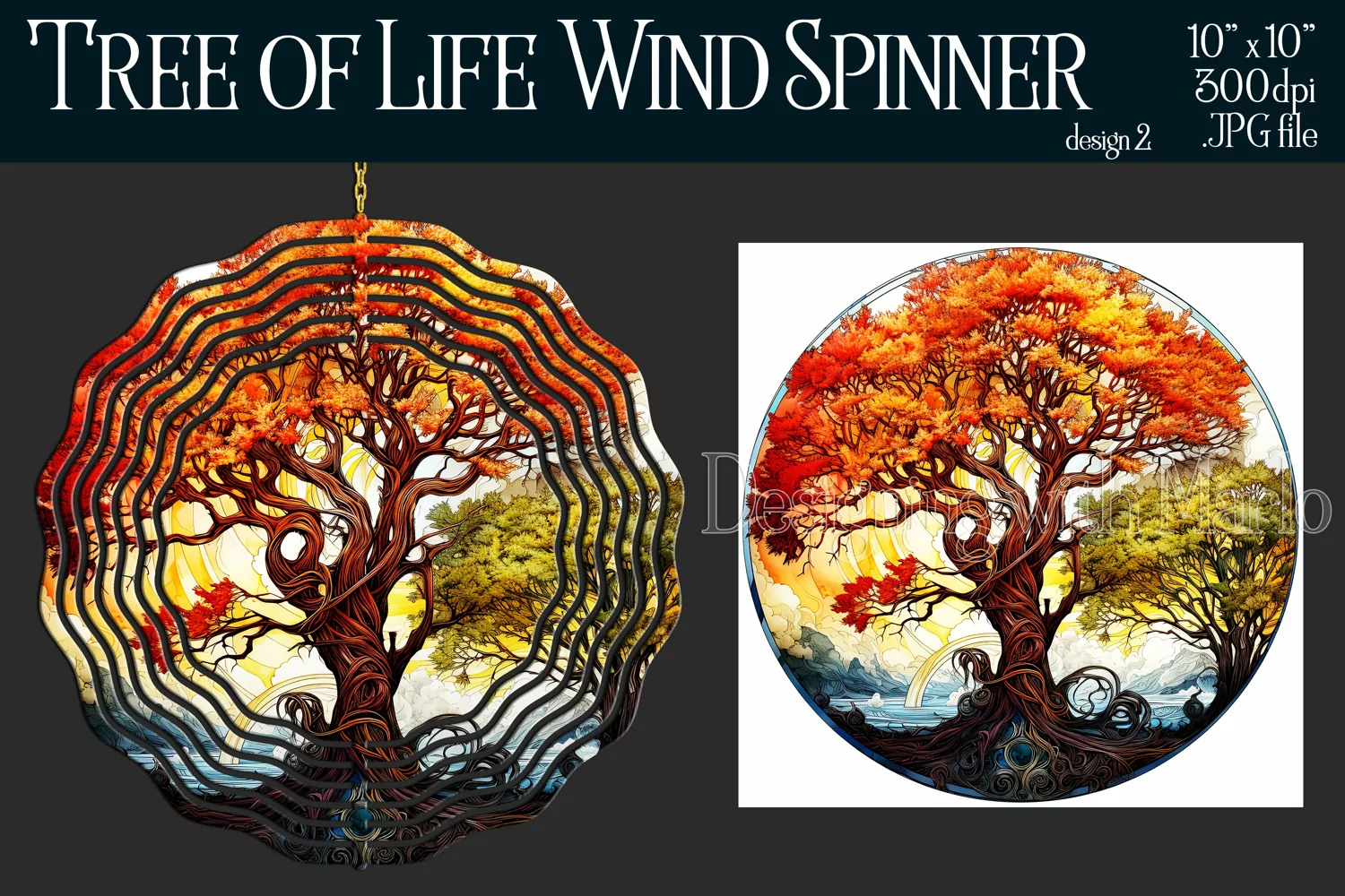 Tree of Life Wind Spinner, Christian Wind Spinner, Nature 2 product image 1