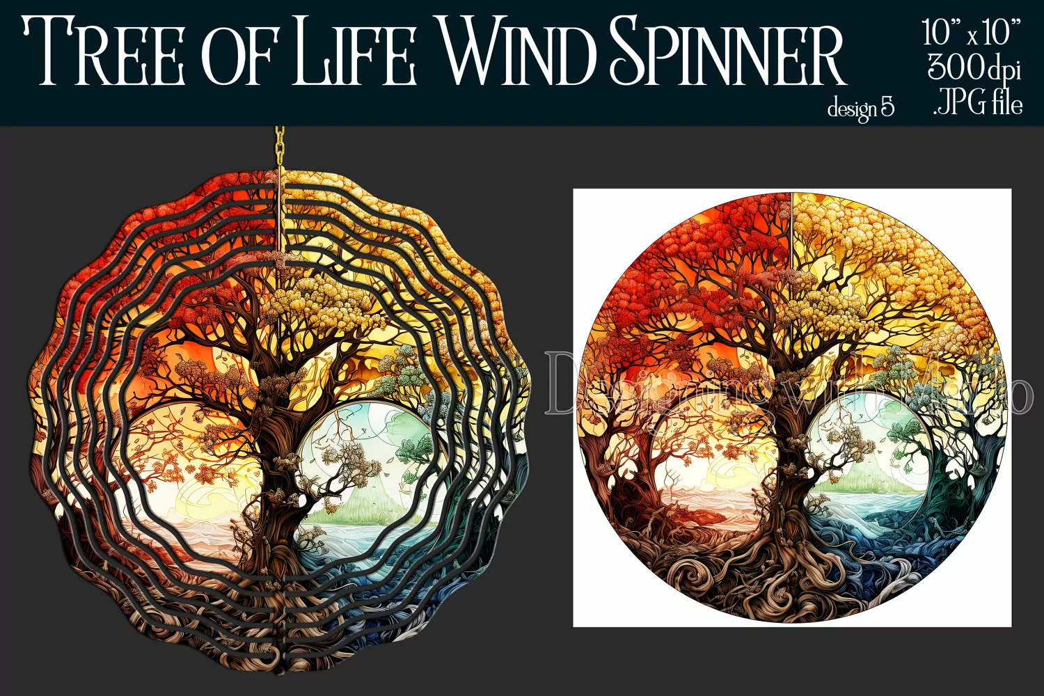Tree of Life Wind Spinner, Christian Wind Spinner, Nature 5 product image 1