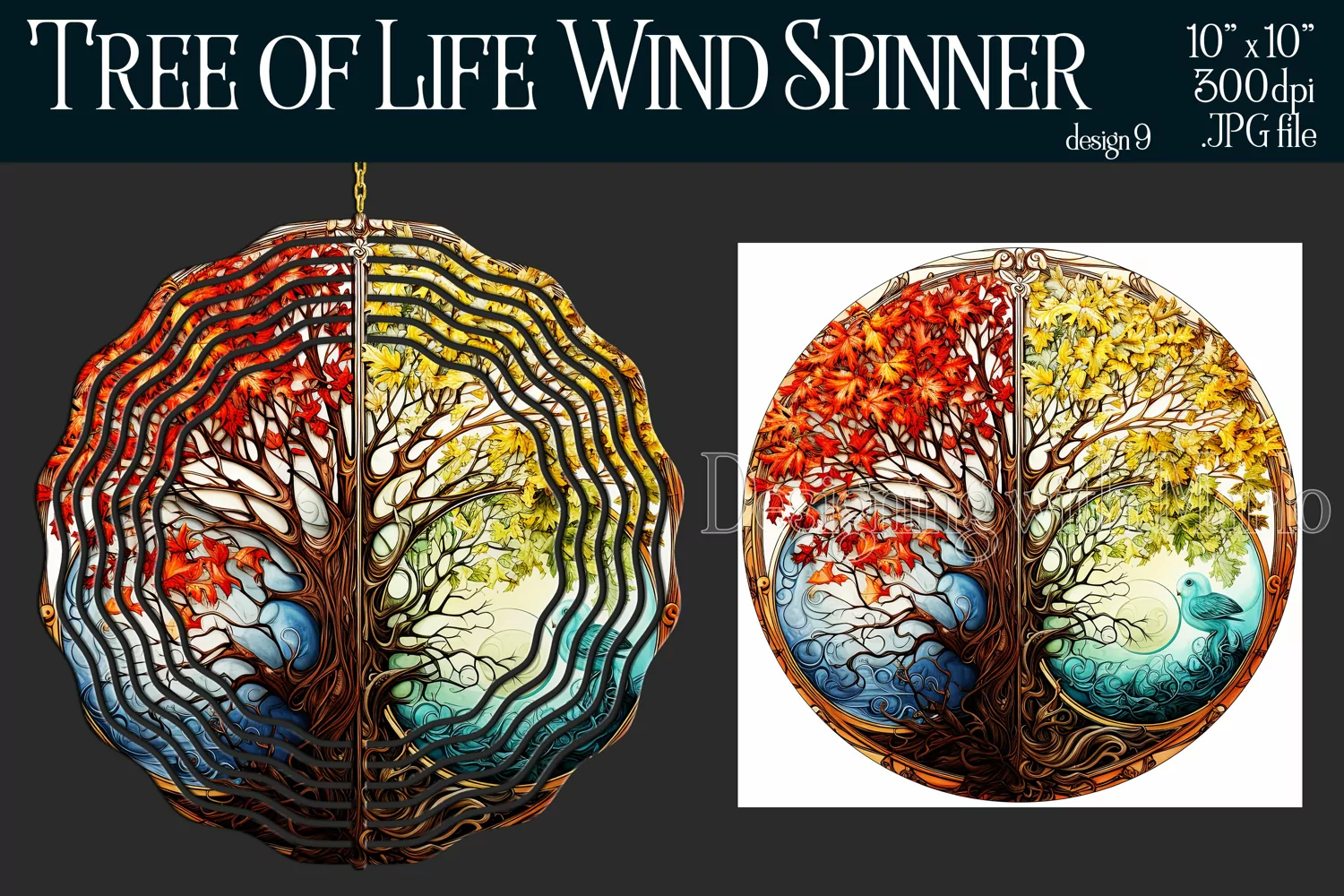 Tree of Life Wind Spinner, Christian Wind Spinner, Nature 9 product image 1
