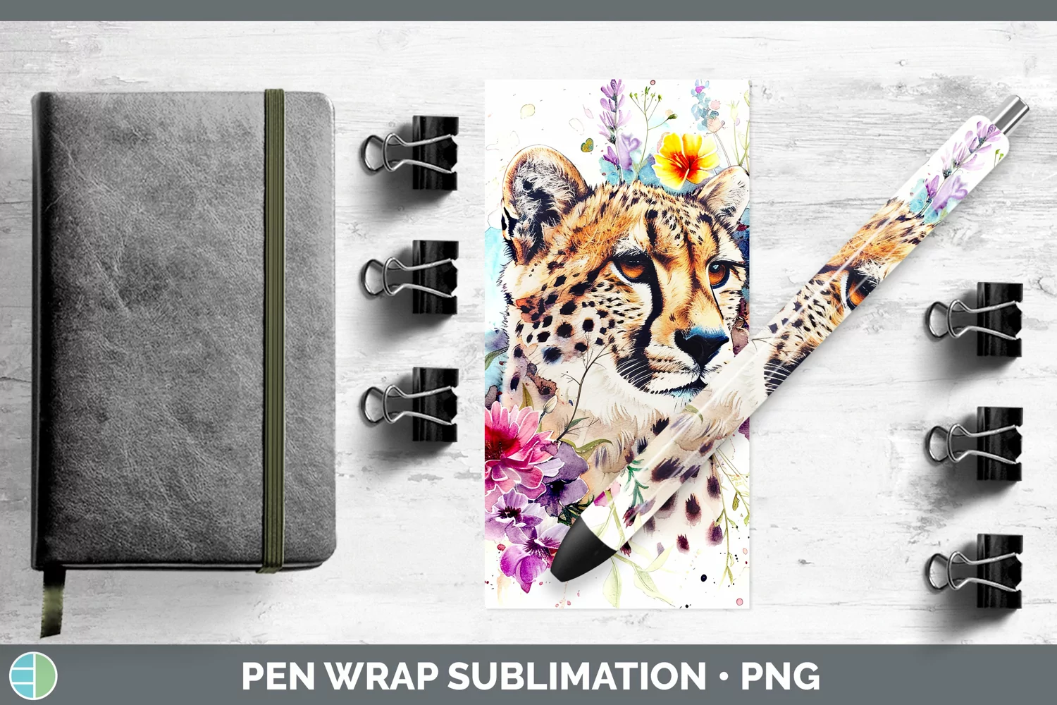 GorgeousWatercolor Pen Wrap design.
