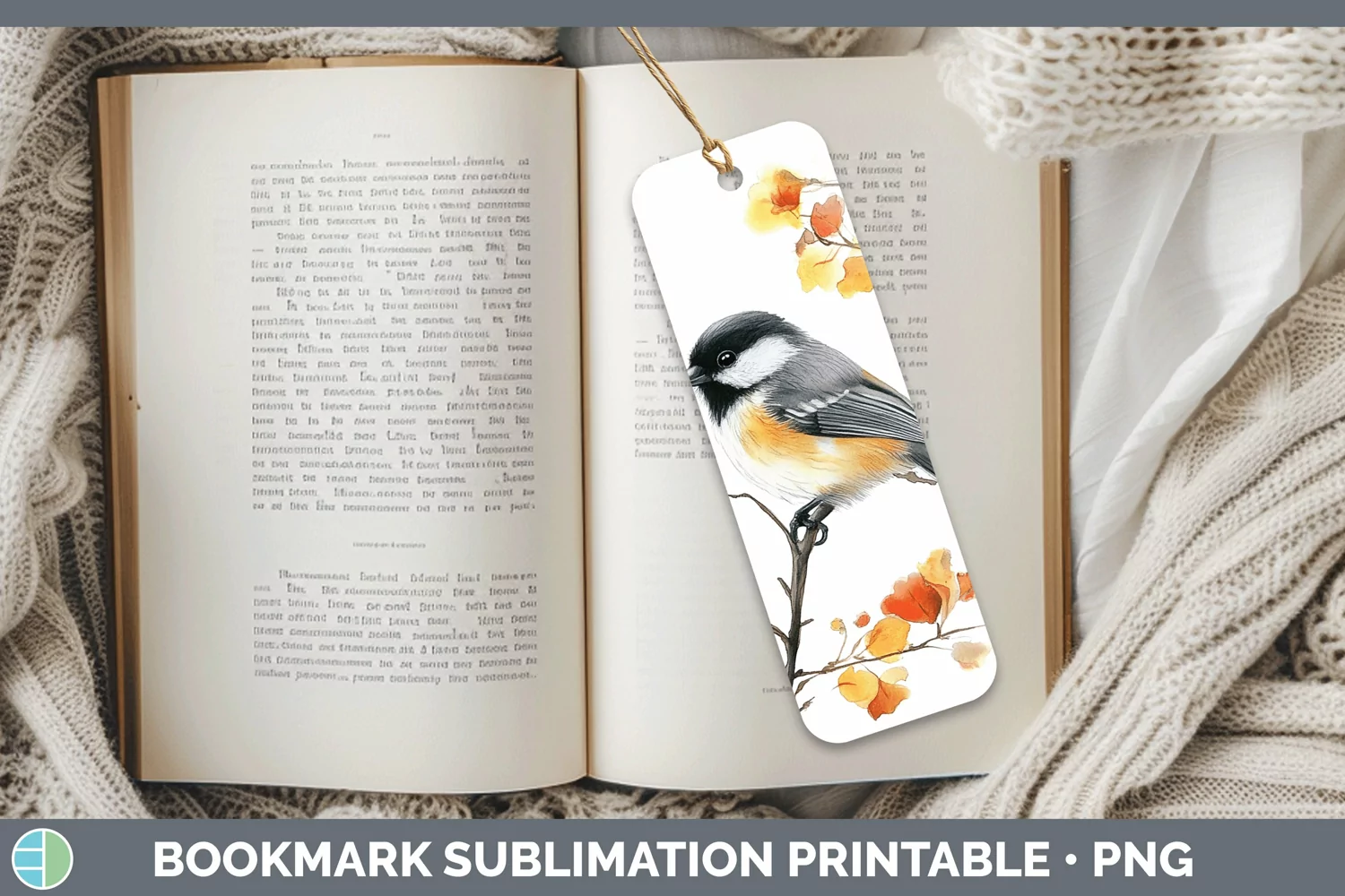 GorgeousWatercolor Bookmark design.