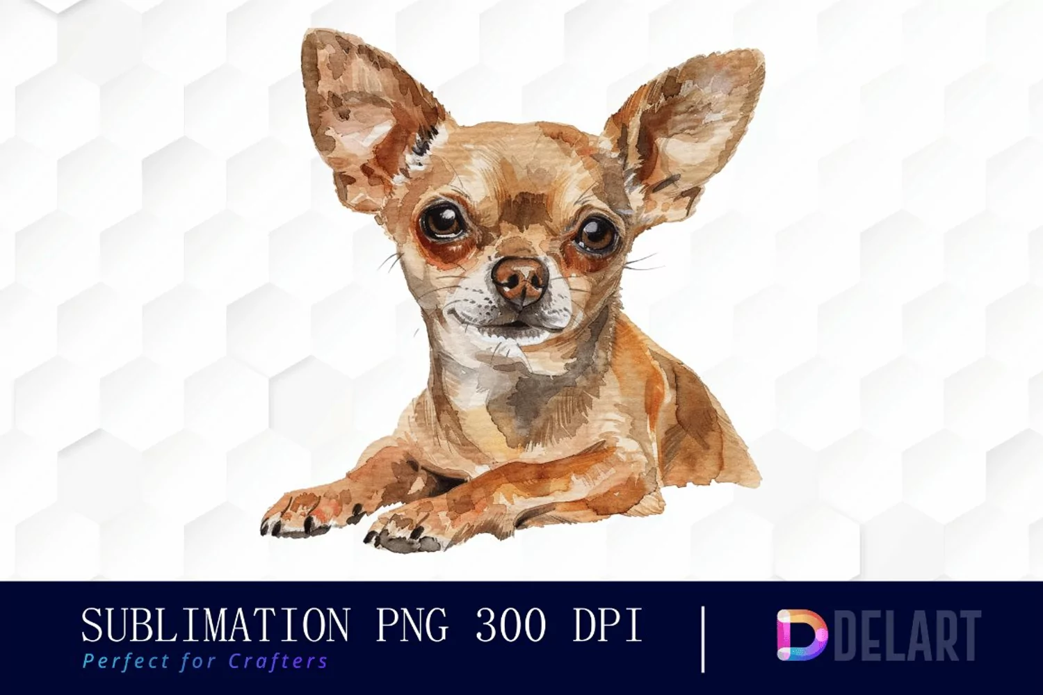 Chihuahua Watercolor Clipart product image 1
