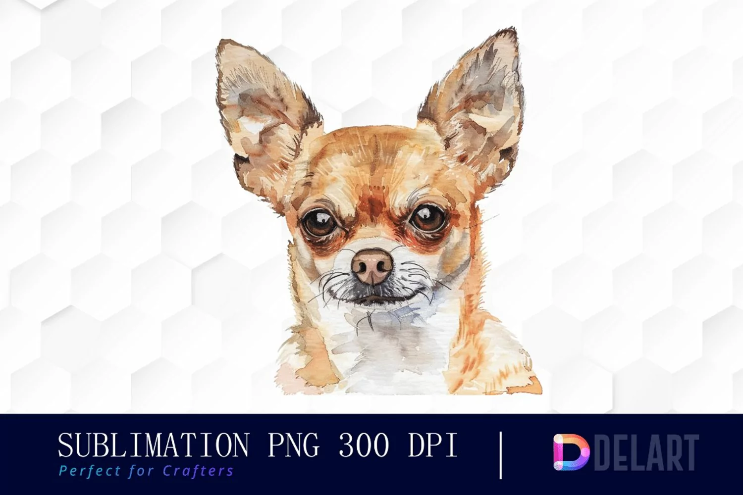 Chihuahua Watercolor Clipart product image 1
