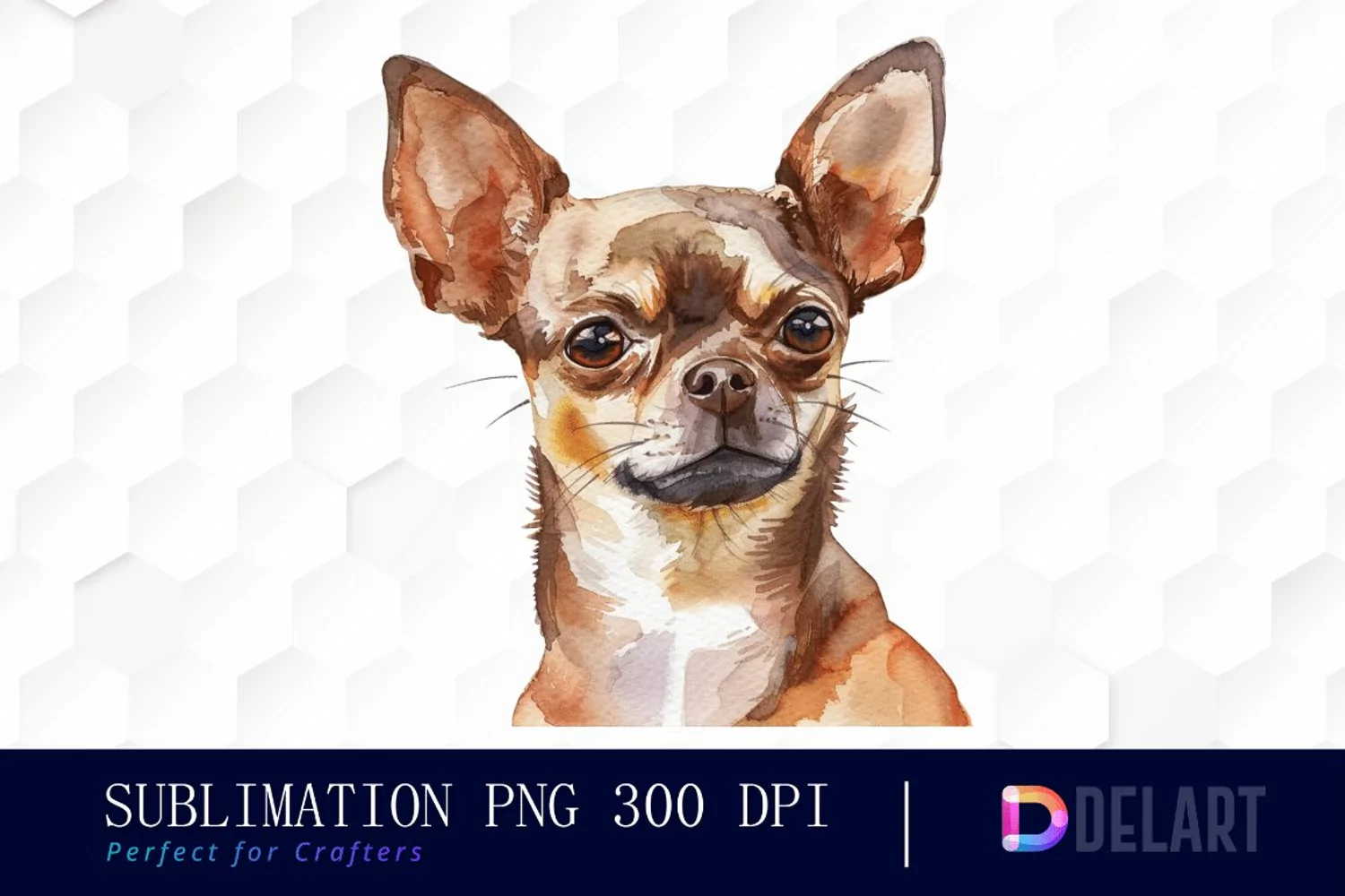Chihuahua Watercolor Clipart product image 1