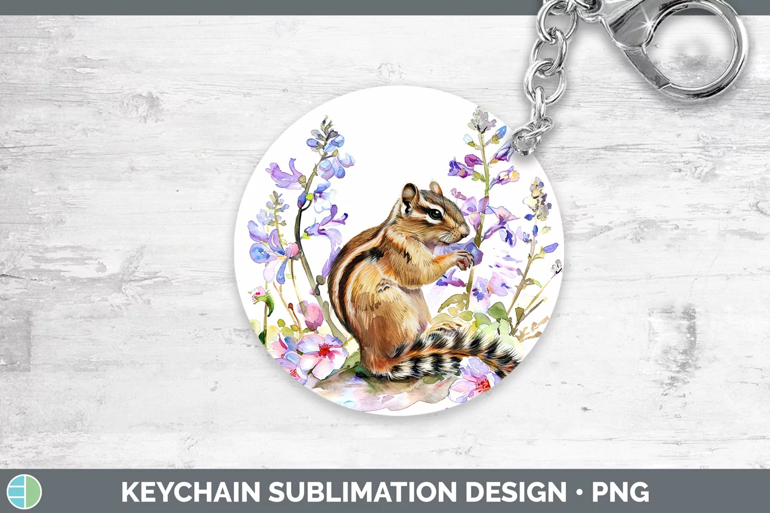 GorgeousWatercolor Keychain design.