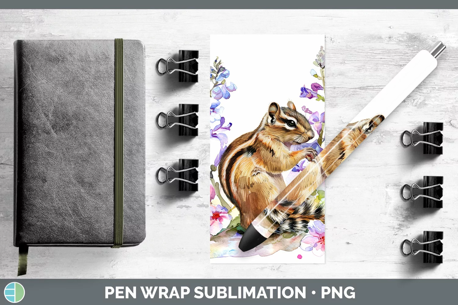 GorgeousWatercolor Pen Wrap design.