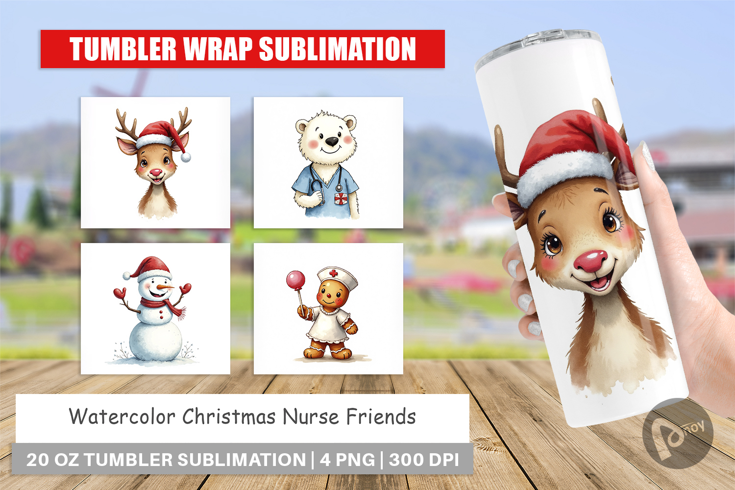 Christmas Nurse Tumbler product image 1