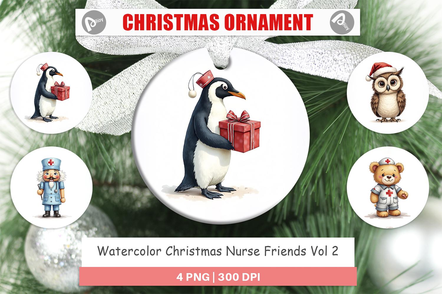 Christmas Nurse Ornament product image 1