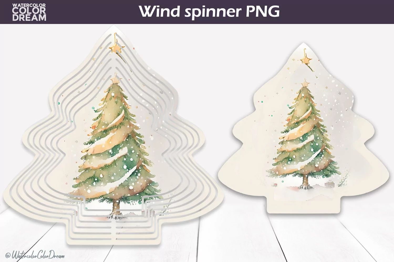 Christmas Tree Wind Spinner | Christmas Wind Spinner PNG product image 1