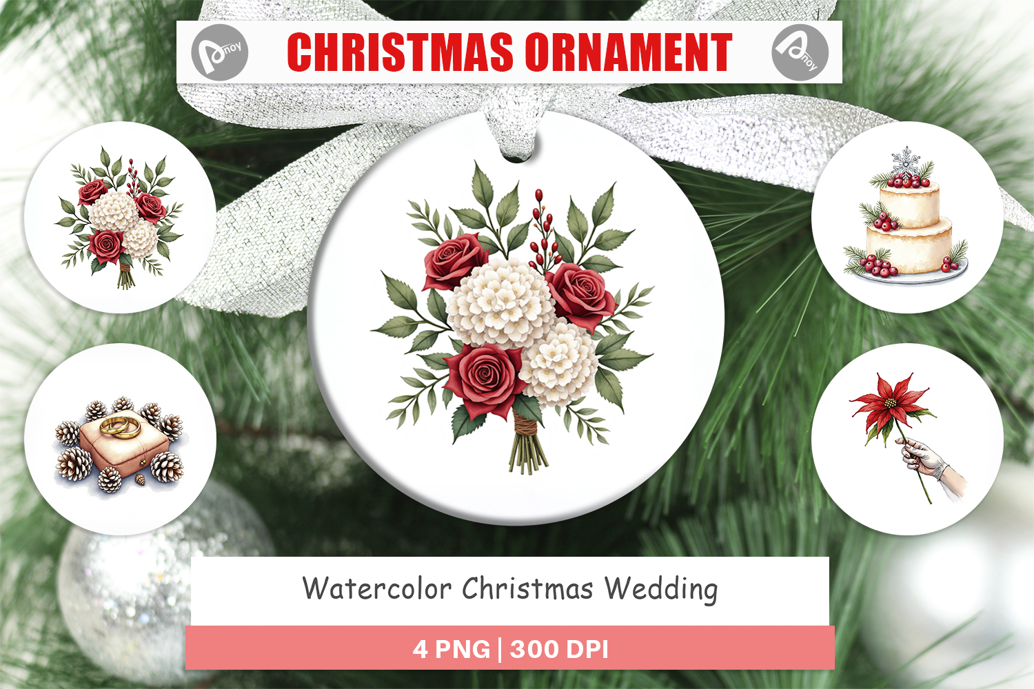 Christmas Wedding Ornament product image 1