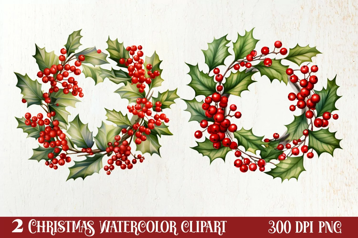 Watercolor Christmas Wreath Sublimation Clipart, Christmas Wreath Clipart, Christmas Wreath Sublimation, Christmas Wreath watercolor, Watercolor Christmas Wreath