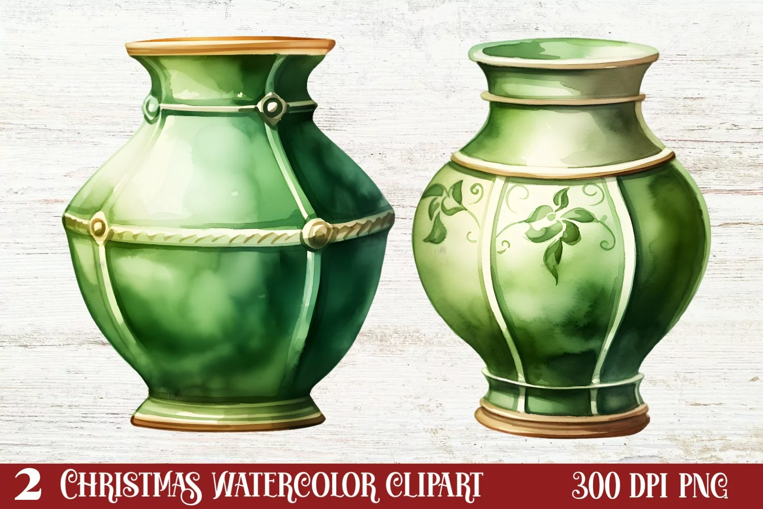 Christmas Wreath Clipart, Christmas Wreath Clipart product image 1