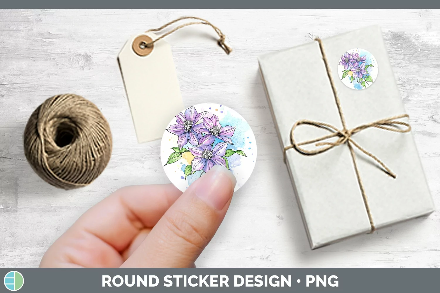 GorgeousWatercolor Stickers design.