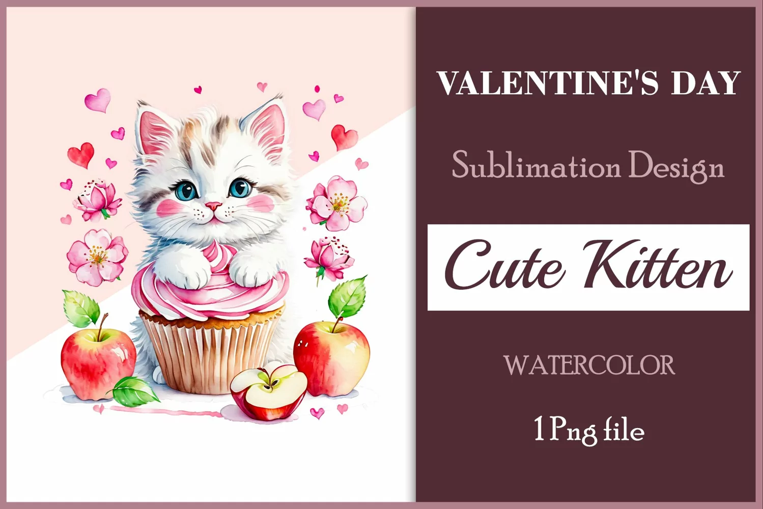 This watercolor  sublimation clipart will be a wonderful addition to your valentines, cards, and other creative projects dedicated to love. Immerse yourself in the enchanting world of tenderness and warmth with this watercolor clipart crafted especially f
