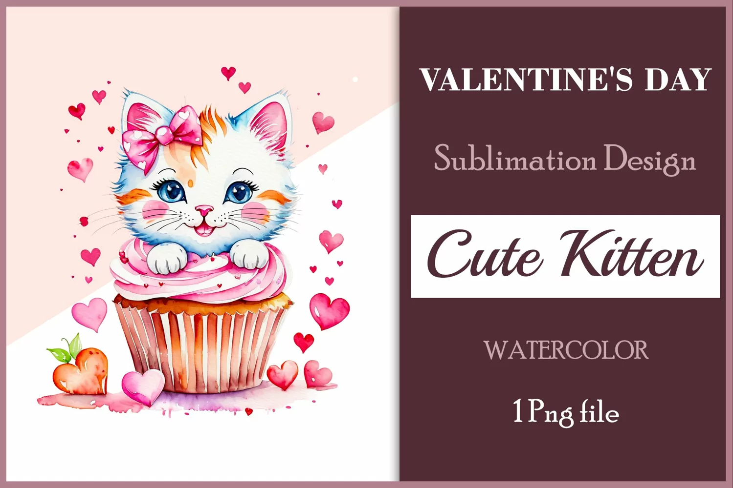 This watercolor  sublimation clipart will be a wonderful addition to your valentines, cards, and other creative projects dedicated to love. Immerse yourself in the enchanting world of tenderness and warmth with this watercolor clipart crafted especially f